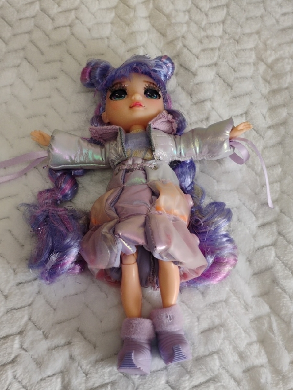 Rainbow High Purple Iridescent Fashion Doll with Long Braided Hair